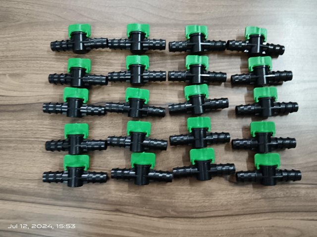 19mm Barbed Lateral VALVE TAP ON/OFF - Garden Poly Pipe Fitting (20 pack)