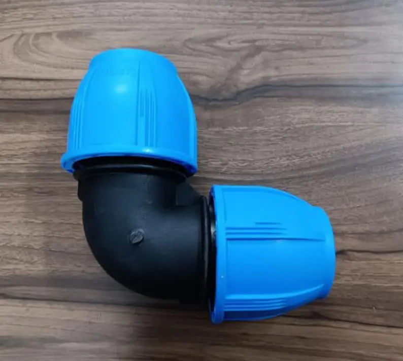 50mm - 90º DEGREE ELBOW JOINER - PP Fittings for Blue Line HDPE Poly Pipe The Native Farm