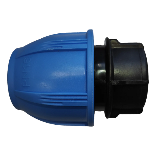 50mm - END CAP - PP Fittings for Blue Line HDPE Poly Pipe The Native Farm