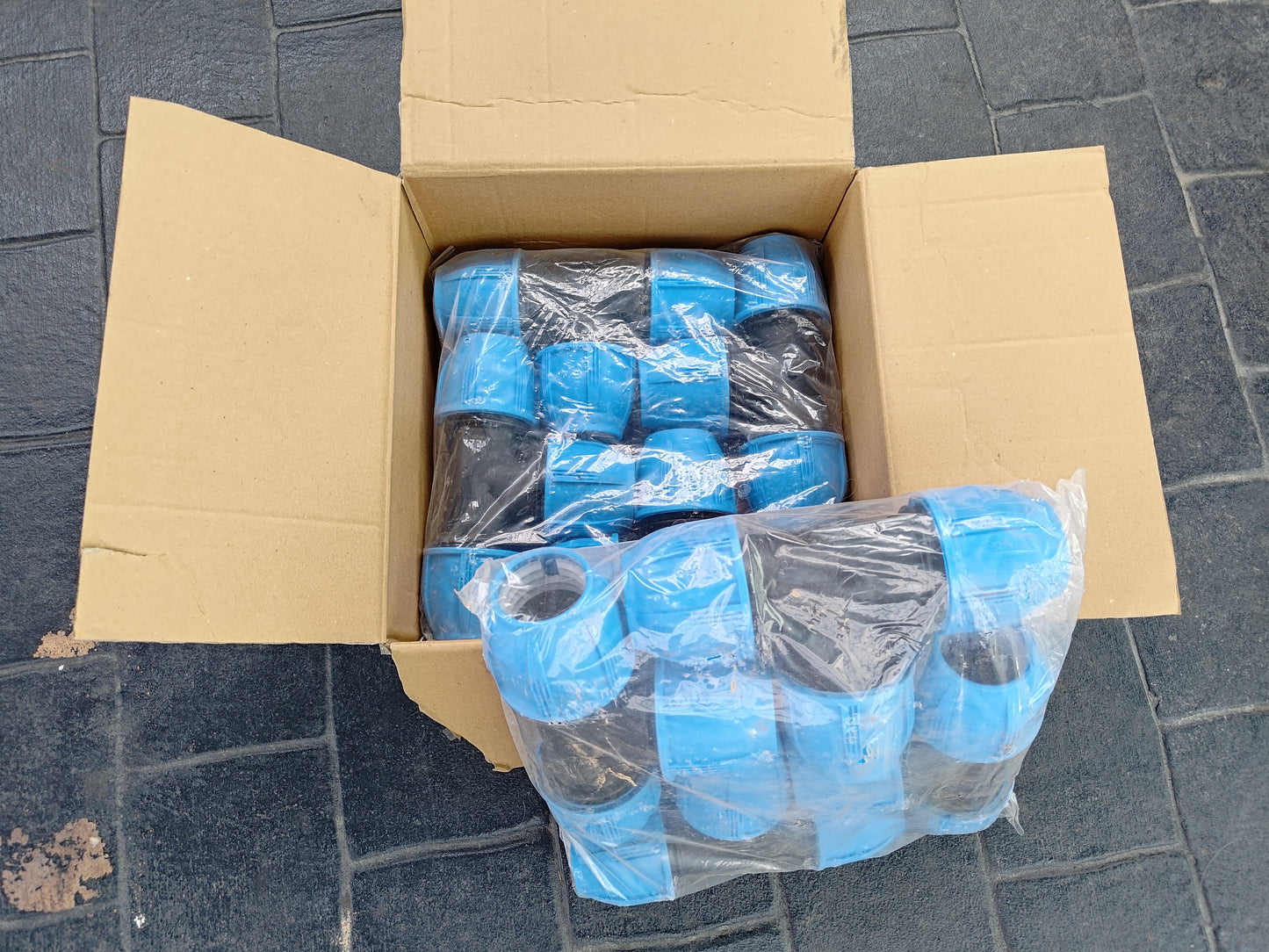50mm - EQUAL TEE JOINER - PP Fittings for Blue Line HDPE Poly Pipe