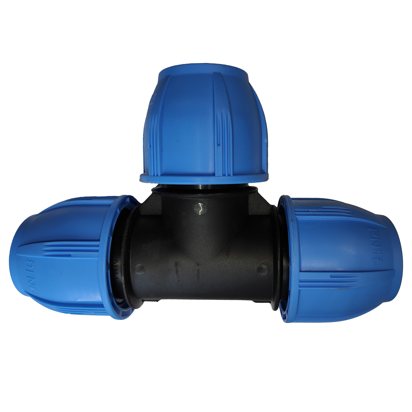 50mm - EQUAL TEE JOINER - PP Fittings for Blue Line HDPE Poly Pipe
