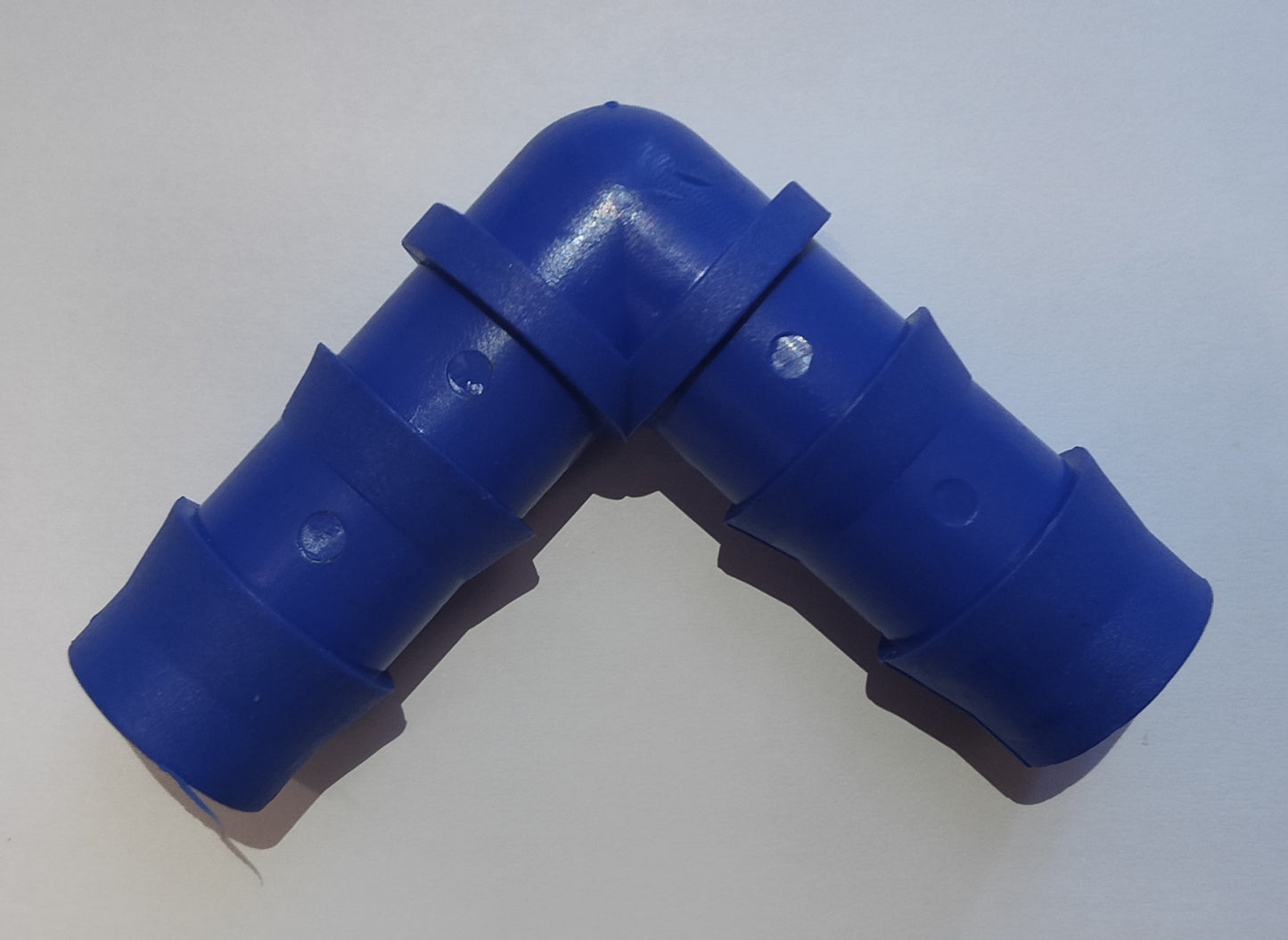 19mm Barbed 90º DEGREE ELBOW Joiner - Garden Poly Pipe Fitting (20 Pack)