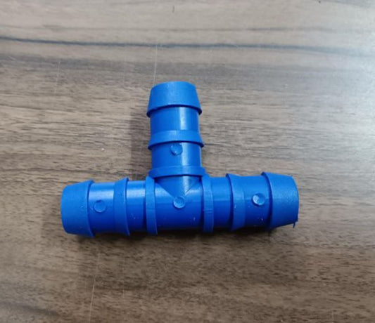 19mm Barbed EQUAL TEE Joiner - Garden Poly Pipe Fitting (20 Pack)