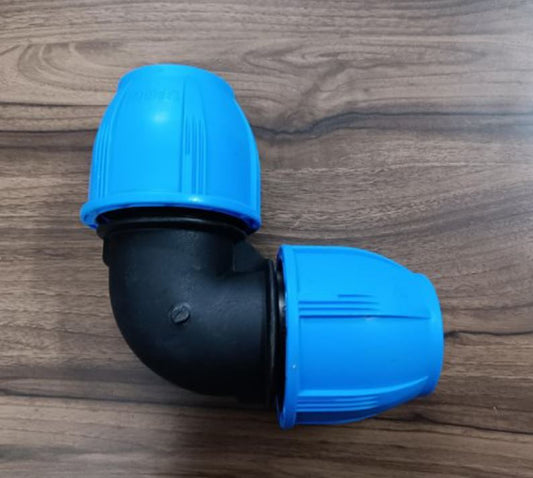 2"/50mm - 90º DEGREE ELBOW JOINER - PP Fittings for HDPE Rural Poly Pipe