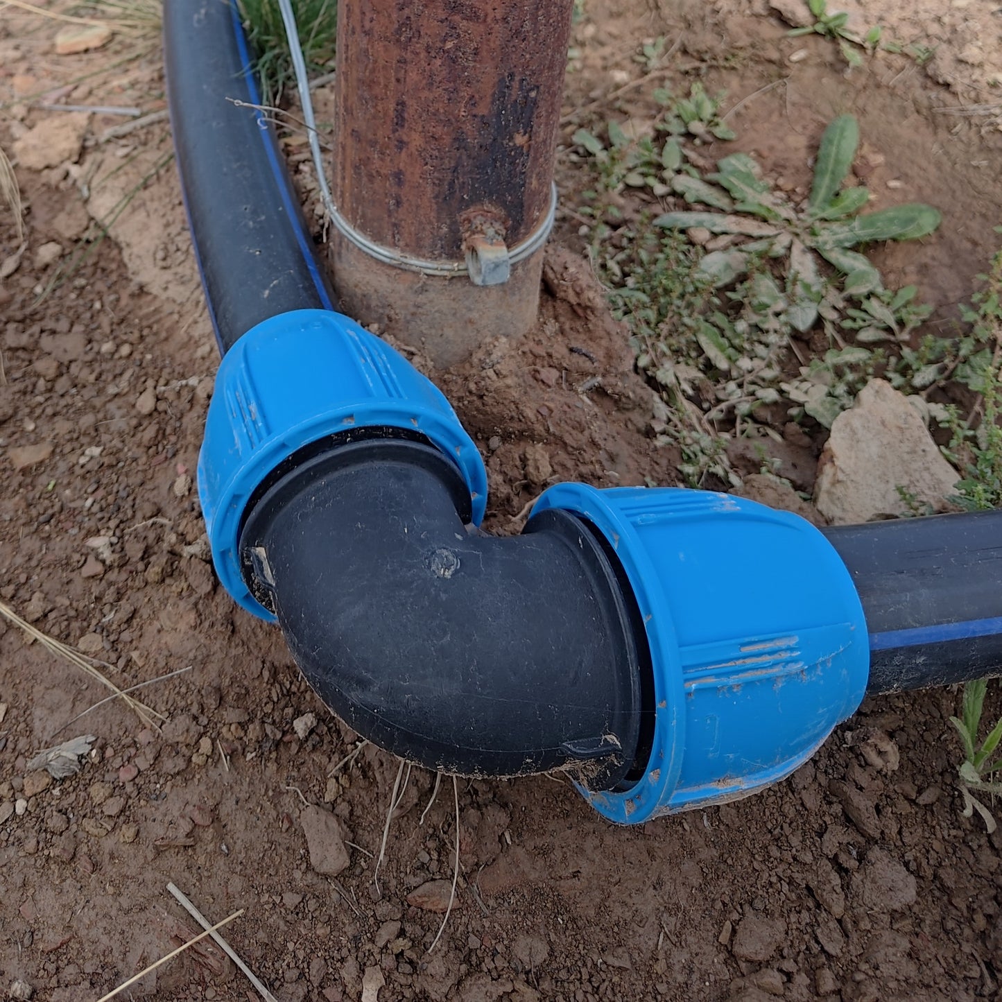 50mm - 90º DEGREE ELBOW JOINER - PP Fittings for Blue Line HDPE Poly Pipe
