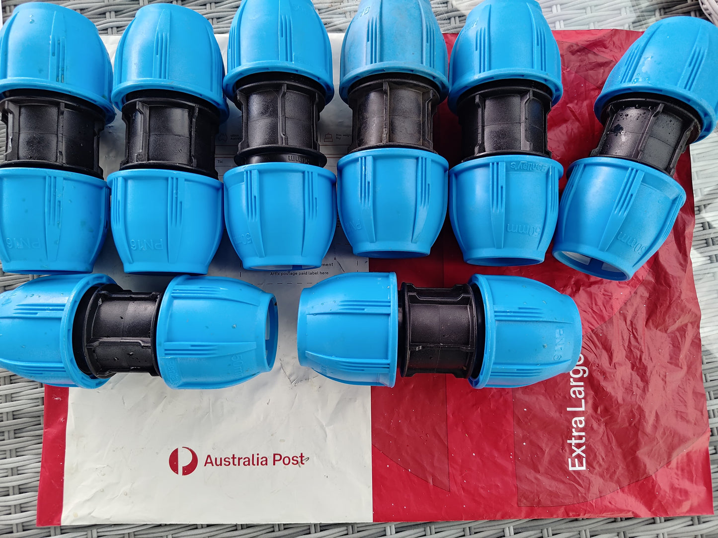 50mm - LATERAL COUPLER JOINER - PP Fittings for Blue Line HDPE Poly Pipe